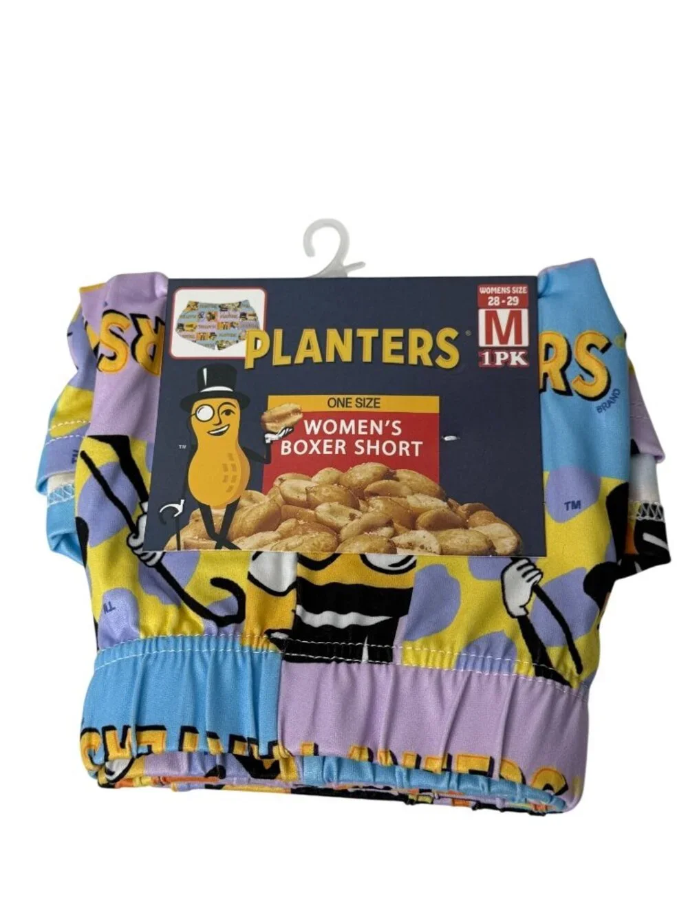 Planters Mr Peanut Boxer Shorts Womens Medium Novelty Lounge Shorts